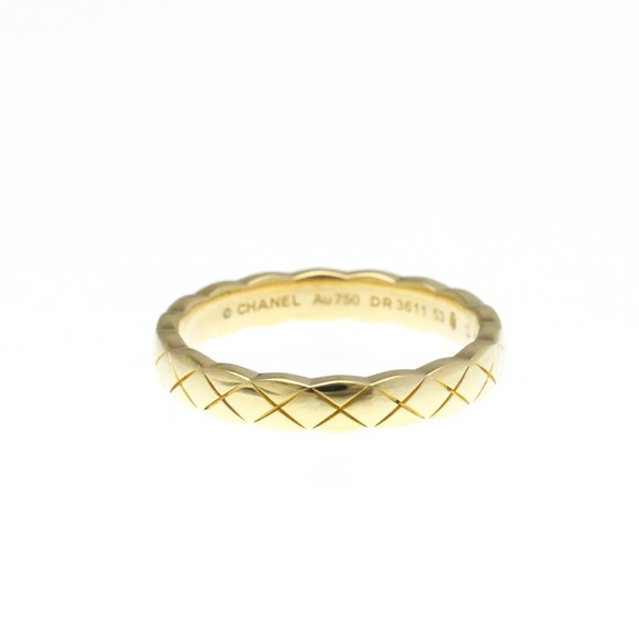 Chanel Coco Crush Ring Mini Model Yellow Gold (18K) Fashion No Stone Band Rin... - Picture 1 of 9